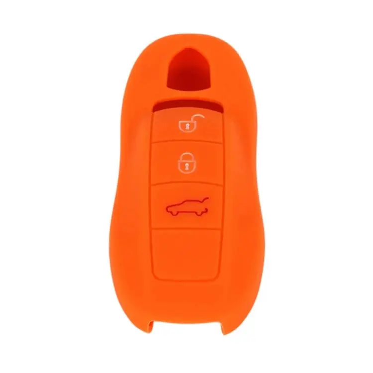 Silicone Key Fob Cover For Porsche Panamera / Macan / Cayenne(Orange)
