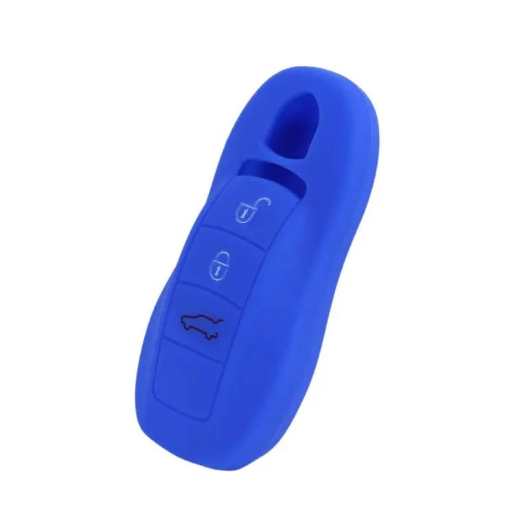 Silicone Key Fob Cover For Porsche Panamera / Macan / Cayenne(Sea Blue)