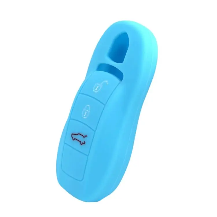 Silicone Key Fob Cover For Porsche Panamera / Macan / Cayenne(Sky Blue)