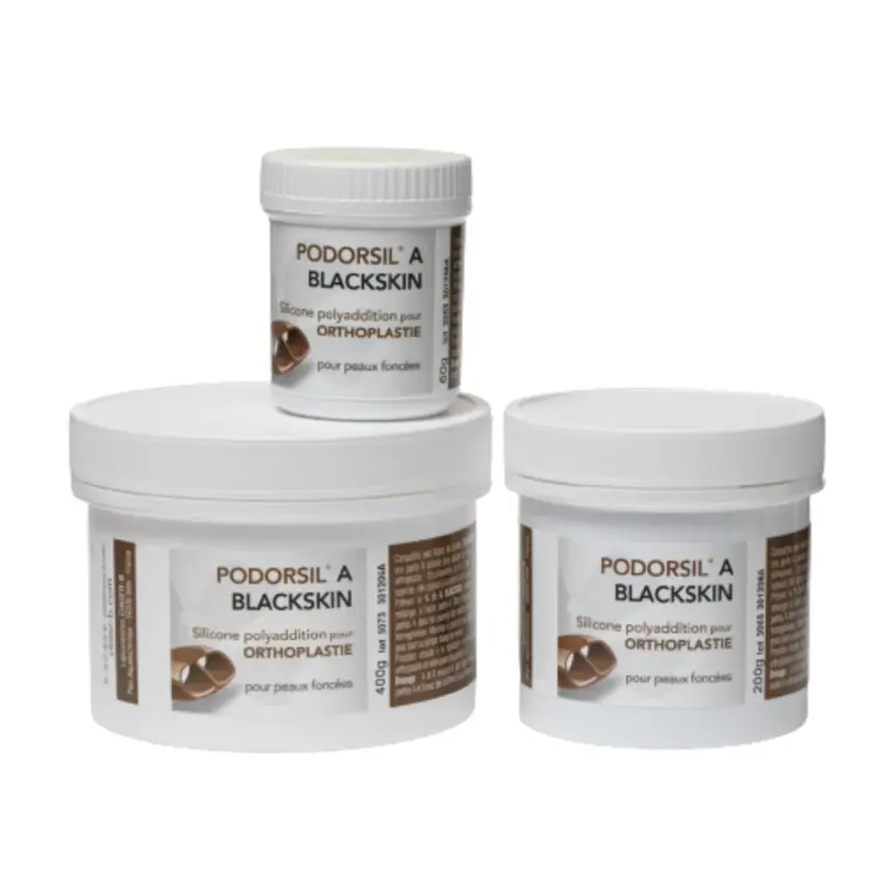 Silicone orthoplastie BlackSkin A - 3 contenances - Podorsil