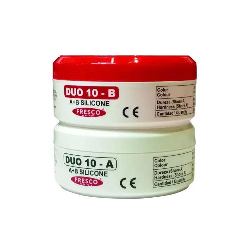 Silicone orthoplastie DUO 10 - A + B - Shore A 10-12 - 250 g - Fresco