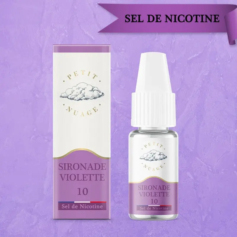 Sironade Violette 10 ml Sels de Nicotine - Petit Nuage