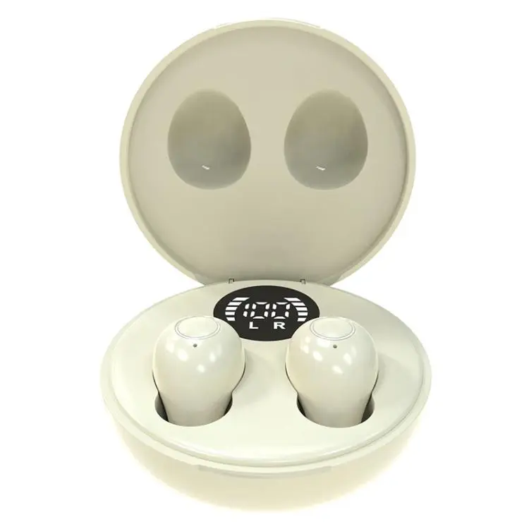 SK31 Hidden Sleep Noise Reduction Wireless Bluetooth Earphone(Beige)