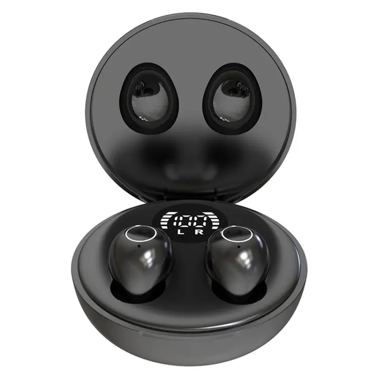 SK31 Hidden Sleep Noise Reduction Wireless Bluetooth Earphone(Black)