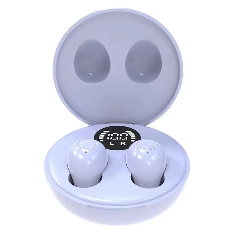 SK31 Hidden Sleep Noise Reduction Wireless Bluetooth Earphone(Purple)