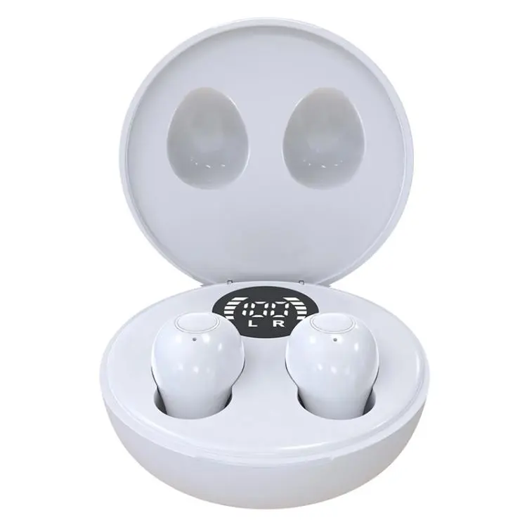 SK31 Hidden Sleep Noise Reduction Wireless Bluetooth Earphone(White)