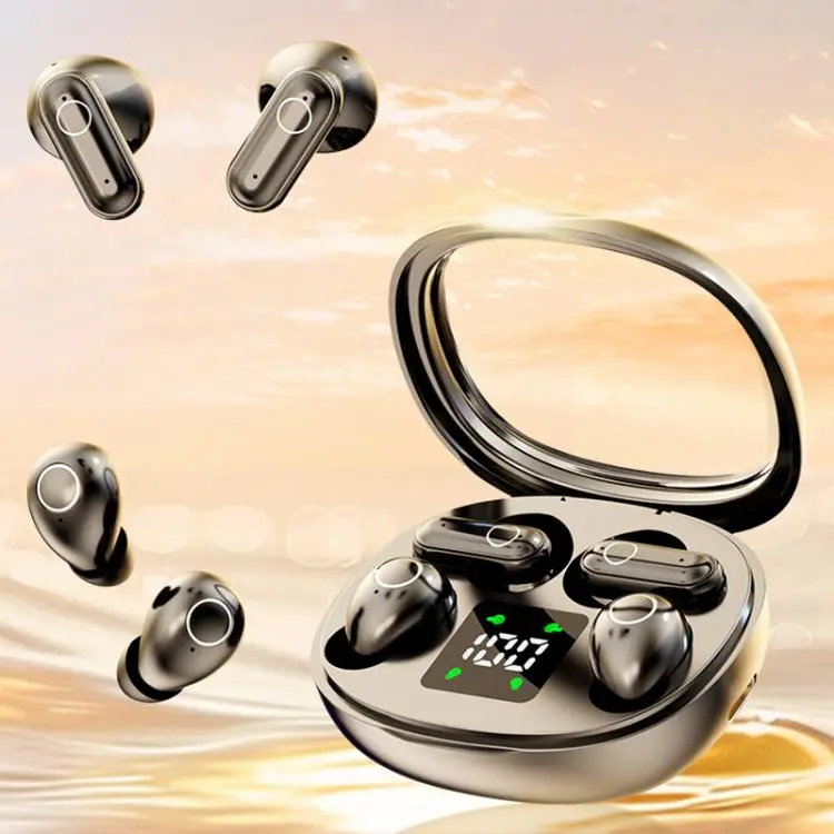 SK35 Four-Ear Painless Mini In-Ear Bluetooth Earphone(Black)