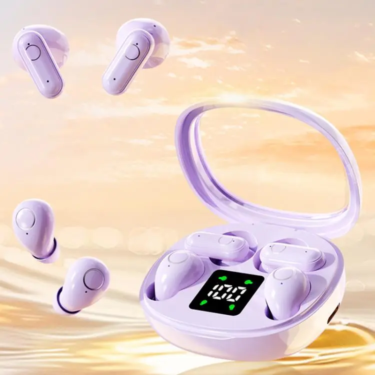 SK35 Four-Ear Painless Mini In-Ear Bluetooth Earphone(Purple)