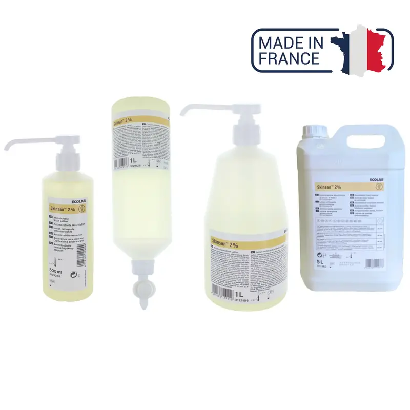 Skinsan 2% savon antiseptique - Différentes tailles - Anios