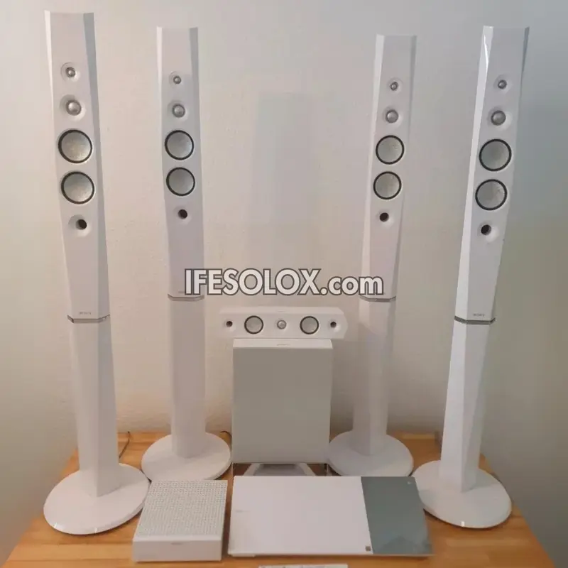 Sony BDV-N9200WL 5.1Ch 1200W Smart Bluetooth Blu-ray 3D Tower DVD Home Theater with Wireless Rear Speakers (WiFi, Miracast) - London Used
