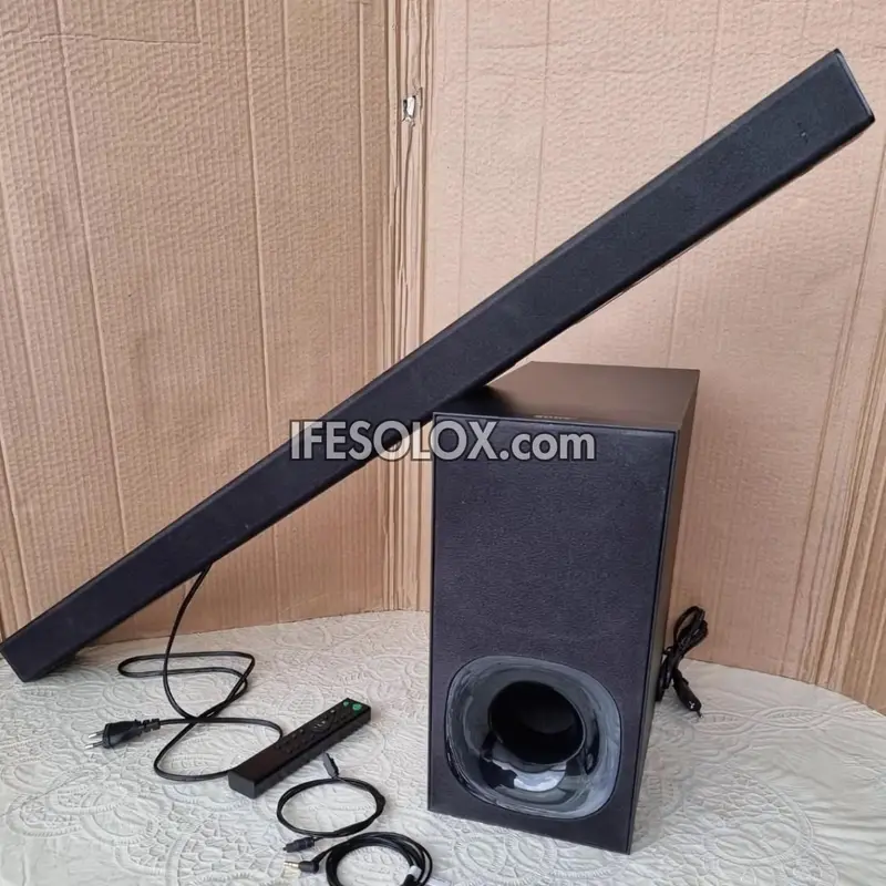 SONY HT-CT180 2.1Ch 100W Compact Bluetooth Sound Bar with Wireless Subwoofer (Aux, Optical in, USB) - Foreign Used