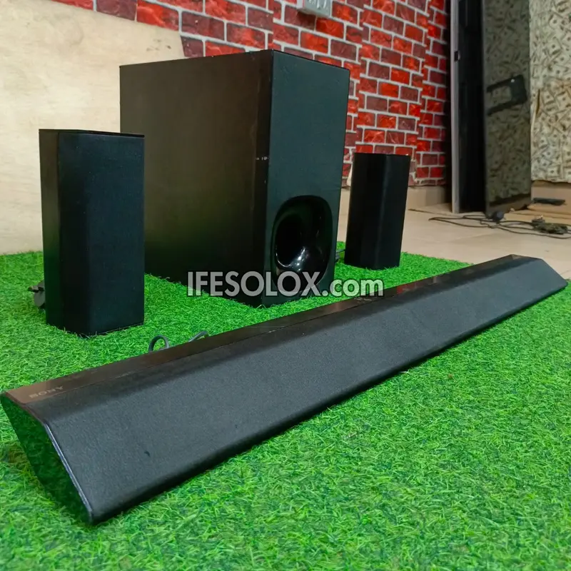 SONY HT-RT5 5.1Ch 550W Smart Bluetooth 4K Sound Bar with Active Subwoofer and Wireless Rear speakers - Foreign Used
