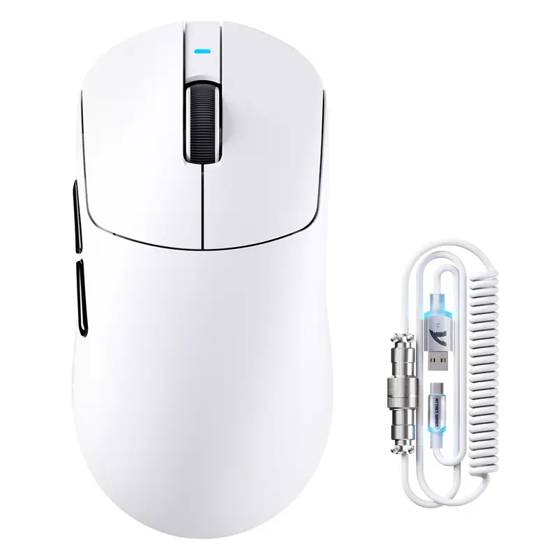 Souris de jeu sans fil tri-mode ATTACK SHARK X8 PLUS avec câble C06 ULTRA