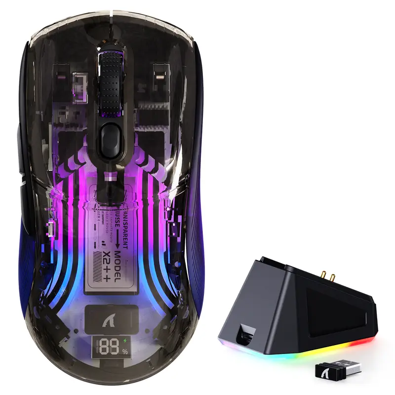 Souris gaming sans fil ATTACK SHARK X2 PRO avec station de recharge