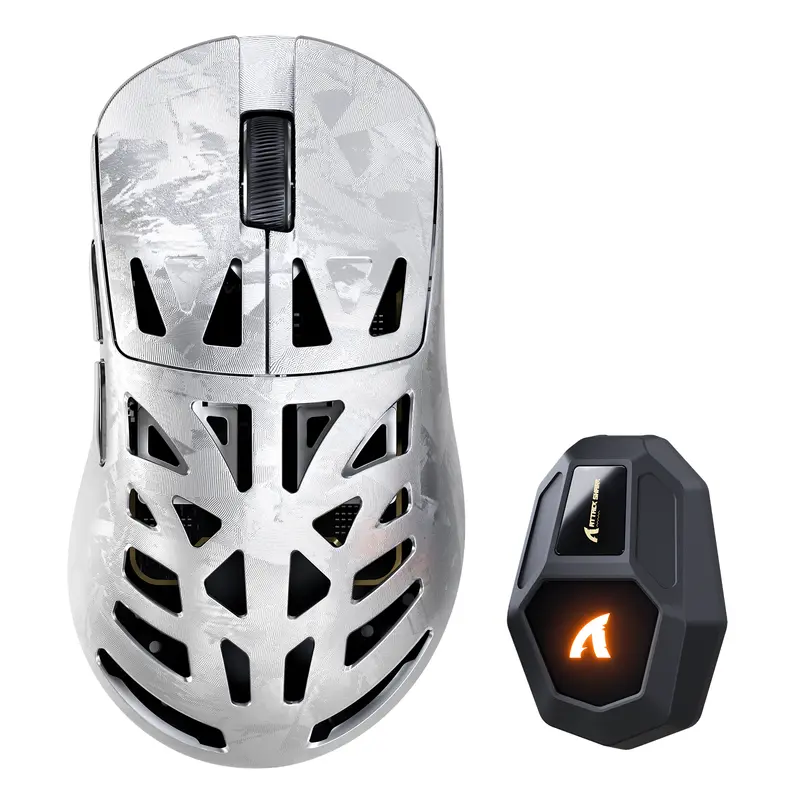 Souris gaming sans fil en fibre de carbone ATTACK SHARK RS6 ULTRA avec capteur PAW3955MAX