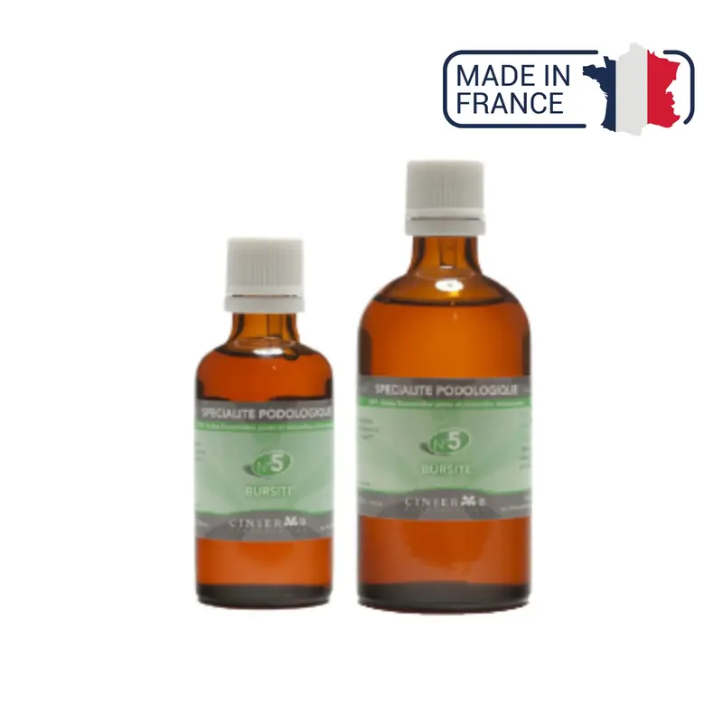 Spécialité N°5 Huile Bursite - 2 contenances - Huile 100% HE - Laboratoires Cinier B