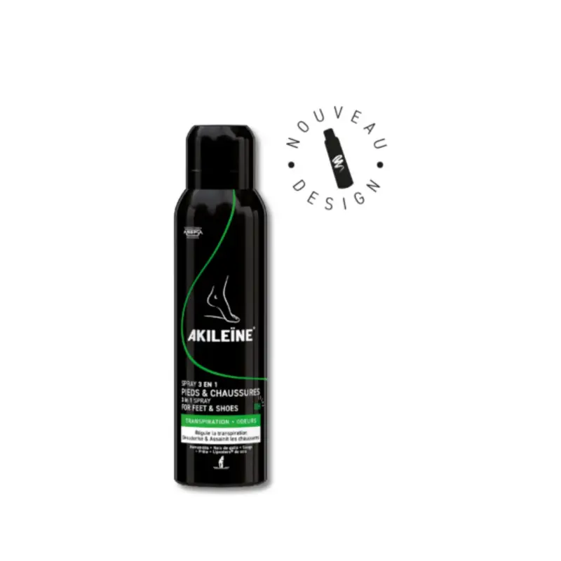 Spray Noir - Désodorisant pour chaussures - 150 ml - Akiléine