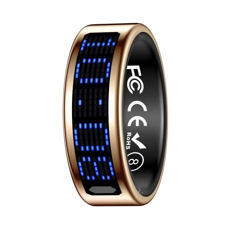 SR16 SIZE 12 Smart Ring, Support Heart Rate / Blood Oxygen / Sleep Monitoring / Multiple Sports Modes(Gold)
