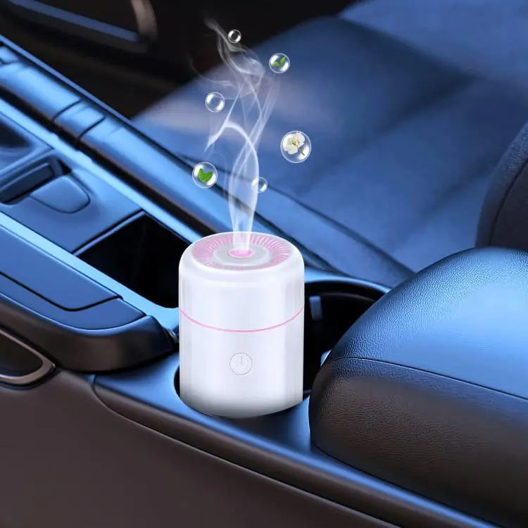 SS46 Mini Colorful 100ml Car Air Freshener Humidifier(White)