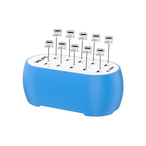 Station de Charge Relife RL-309M 10 Ports USB-C 72W
