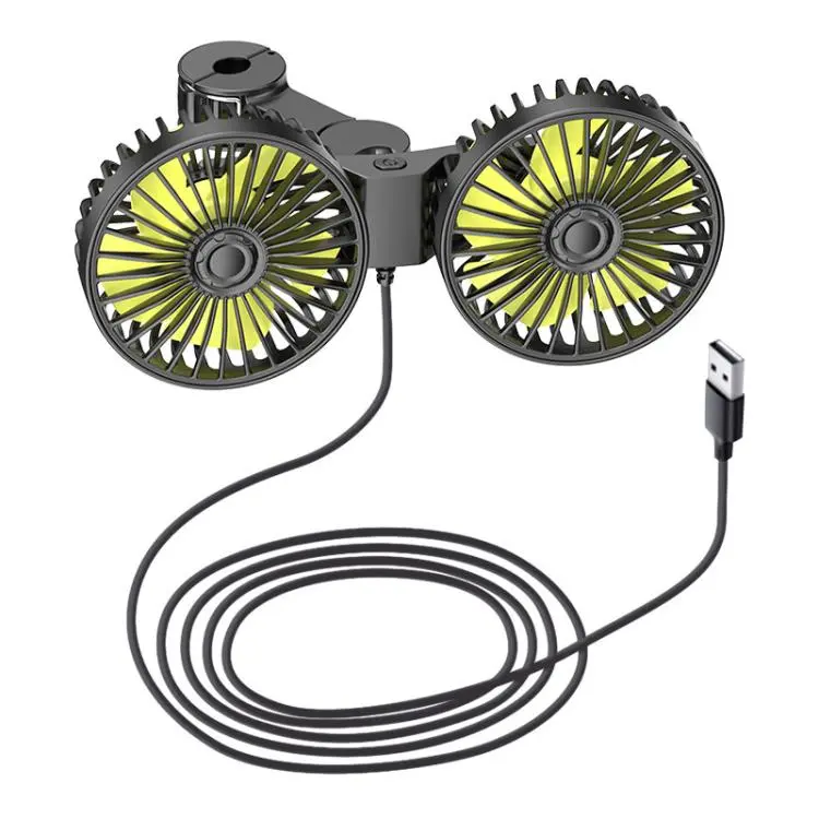 SUITU Car Rear Seats Dual-head USB Electric Cooling Fan, Type