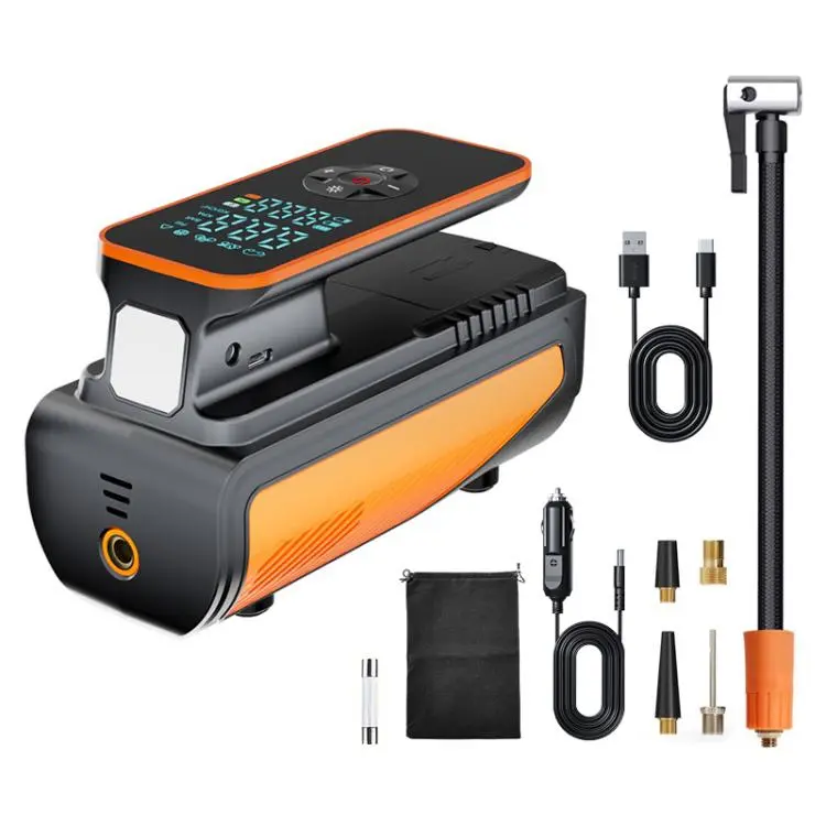SUITU ST-5554C Car Dual-screen Wireless Tire Inflatable Pump Electric Air Tire Inflator(Black Orange)