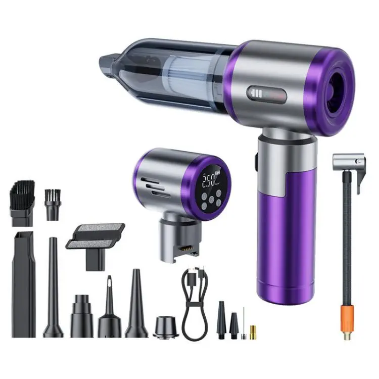 SUITU ZHST-6907D 2 in 1 Smart Brushless Handheld Car Vacuum Cleaner & Tire Inflator(Silver Purple)