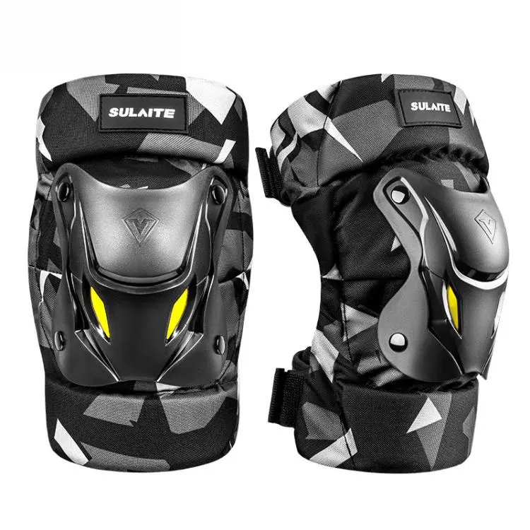 SULAITE Knee Pads 2-Piece Set Motorcycle Riding Protective Gear with Quick Release Buckle