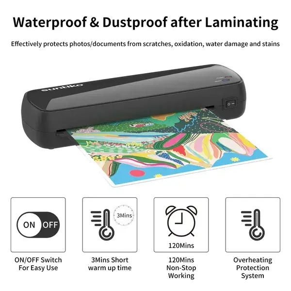 Suntiko 4-in-1 Desktop Laminator Machine – Fast Warm-Up, A4 Size