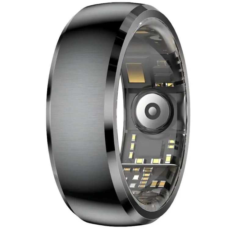 SY15 SIZE 8 Smart Ring, Supports Health Monitoring / Gesture Control(Black)