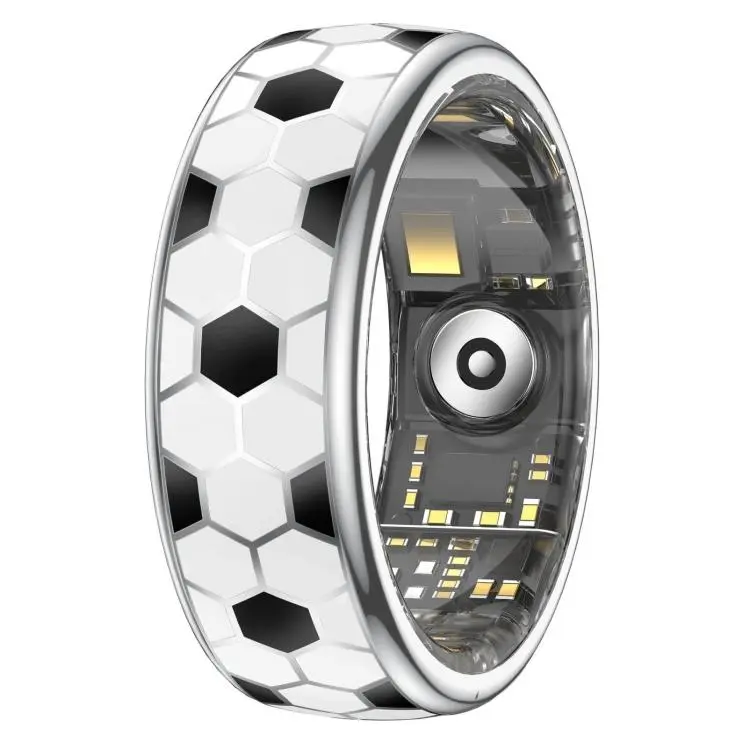 SY15 SIZE 8 Smart Ring, Supports Health Monitoring / Gesture Control(Soccer)