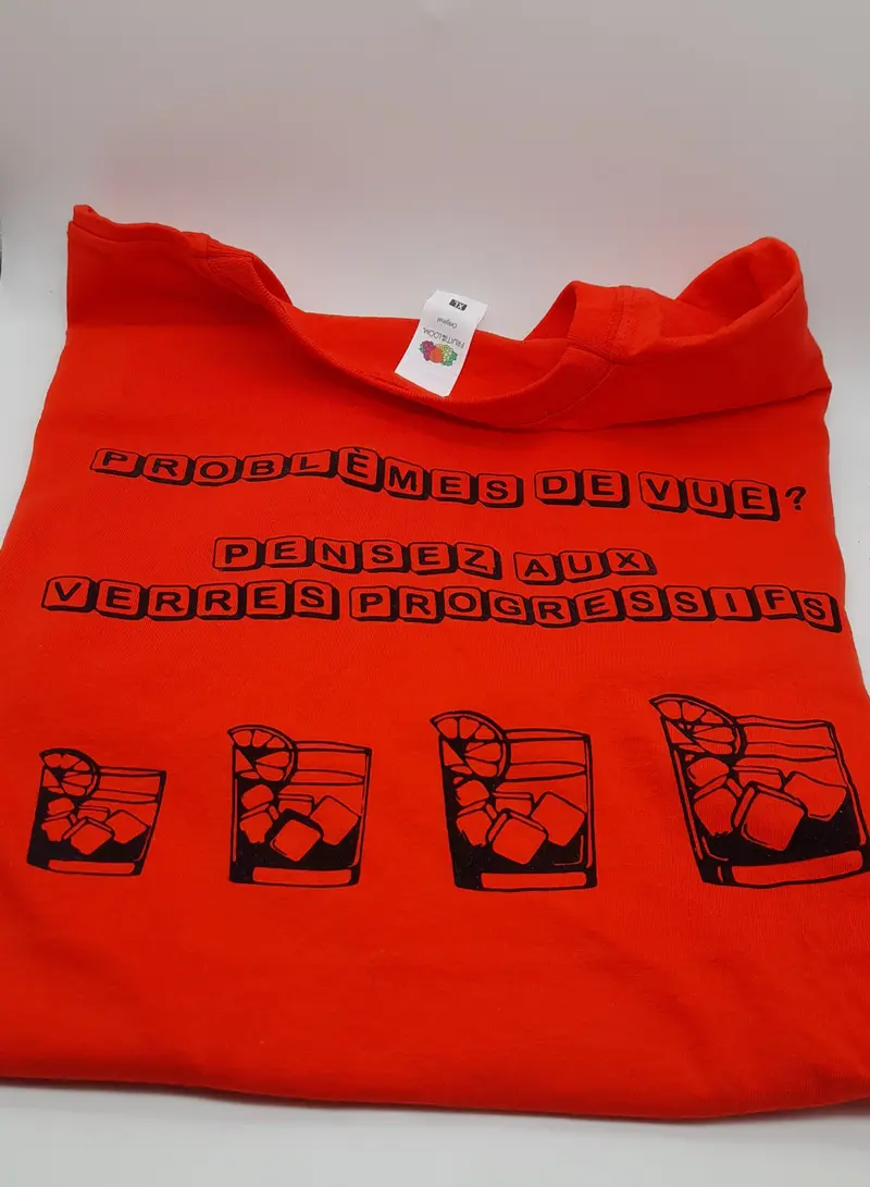 T-Shirt adulte "Verres progressifs"