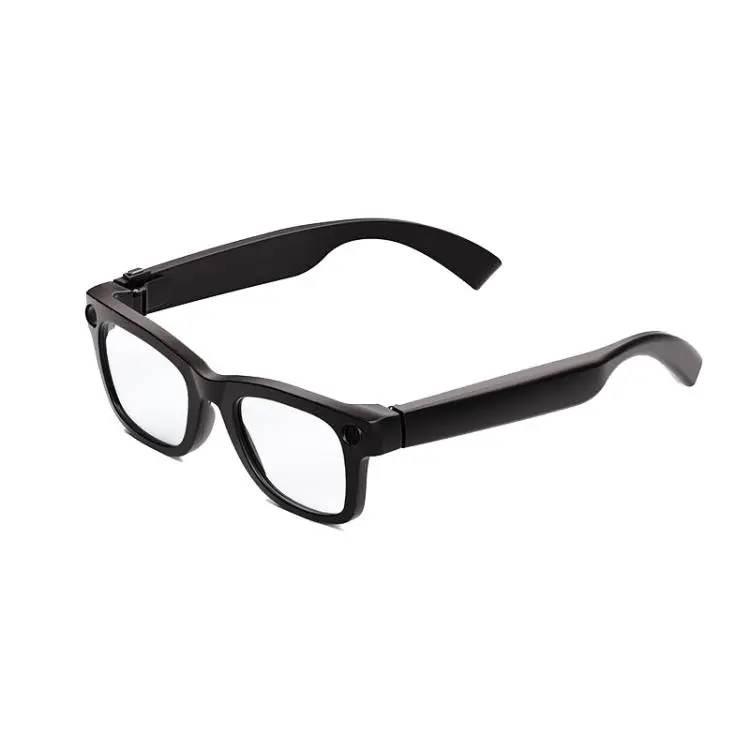 T100 8MP AI Smart Glasses, Support Bluetooth Call / AI Recording / Music Control(Black)