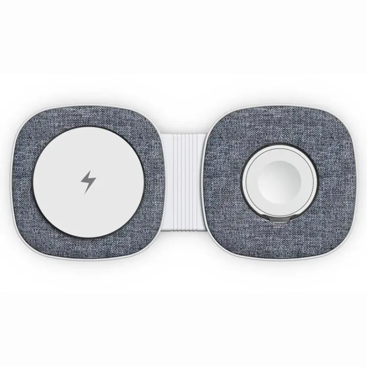 T2 15W 3 In1 Portable Foldable Magnetic Wireless Charger(Dark Grey)