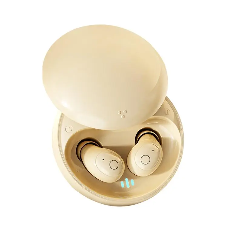 T26 True Wireless Sleep Noise Reduction In-Ear Bluetooth Earphones(Beige)