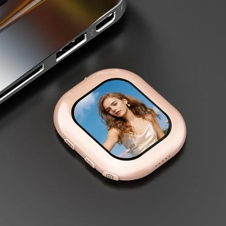 T3 Wireless Phone Selfie Mirror Rear Magnetic Selfie Display(Pink)