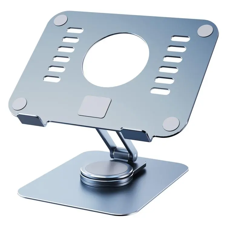 T632 Aluminum Alloy 360 Degree Rotating Desktop Tablet Holder(Grey)