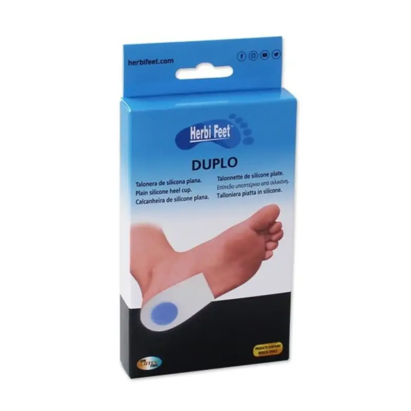 Talonnette en silicone plate Duplo - Disponible en 3 tailles - Herbifeet