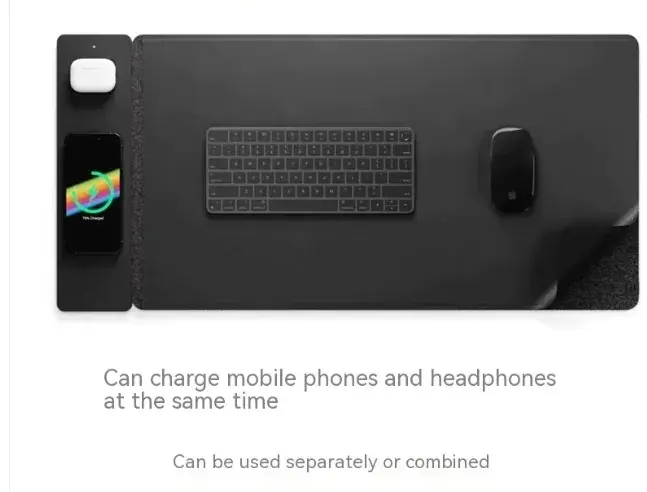 Tapis de Souris Chargeur Sans Fil Magnétique 15W