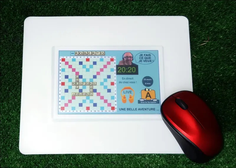 Tapis de Souris Scrabble Jouons