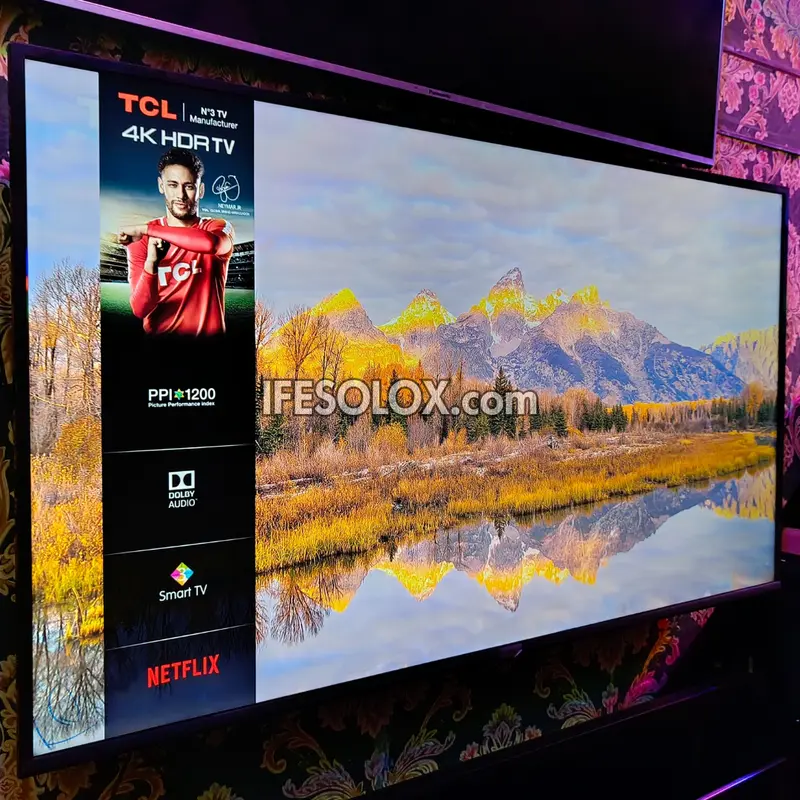TCL 65 inch 65DB600 Smart 4K UHD HDR10 TV (WiFi, Miracast, Netflix, YouTube, Prime) - Foreign Used