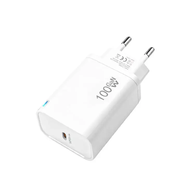 TE-PD46 GaN 100W PD 45W Fully Compatible Protocol Charger,EU Plug(White)