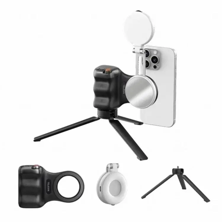 TELESIN Magnetic Phone Mounting Aid Photography Handle Remote Control Assistant, Spec