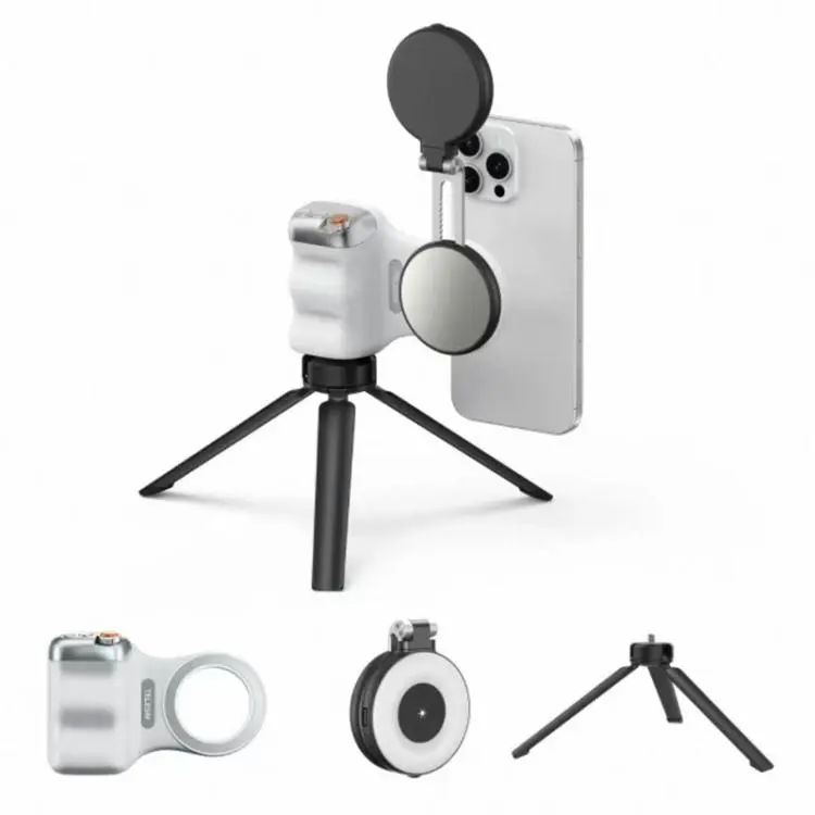 TELESIN Magnetic Phone Mounting Aid Photography Handle Remote Control Assistant, Spec