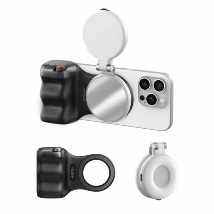 TELESIN Magnetic Phone Mounting Aid Photography Handle Remote Control Assistant, Spec