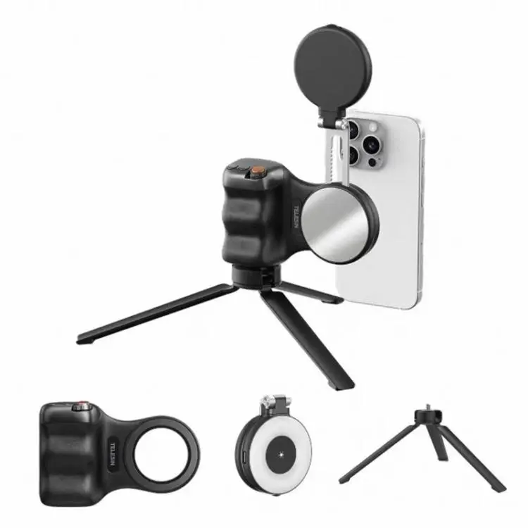 TELESIN Magnetic Phone Mounting Aid Photography Handle Remote Control Assistant, Spec