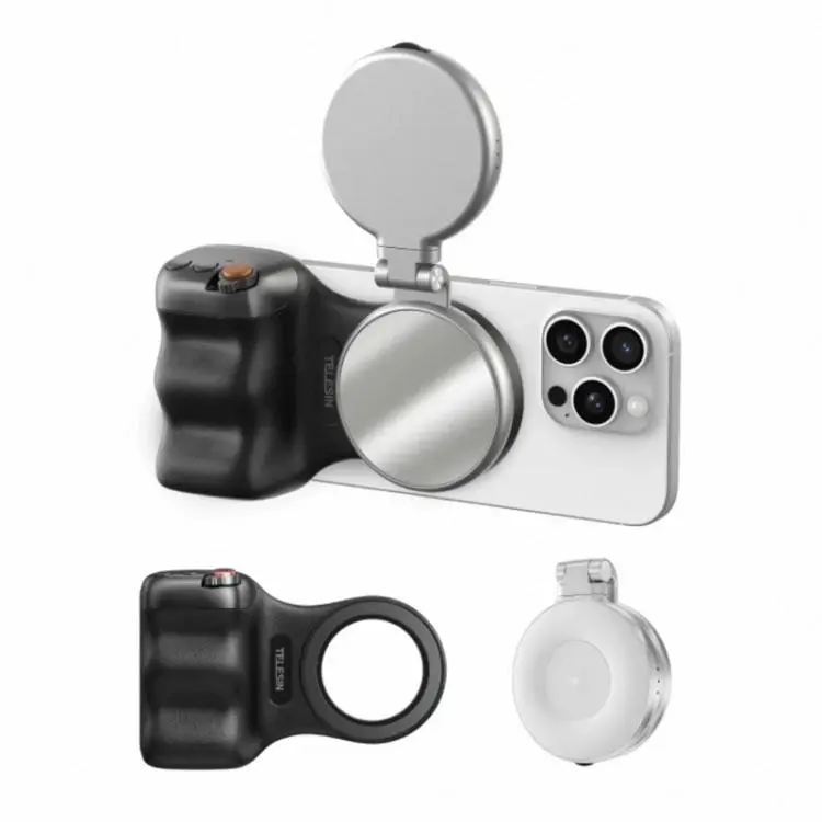TELESIN Magnetic Phone Mounting Aid Photography Handle Remote Control Assistant, Spec