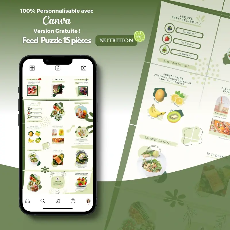 Templates PLR Instagram Nutrition