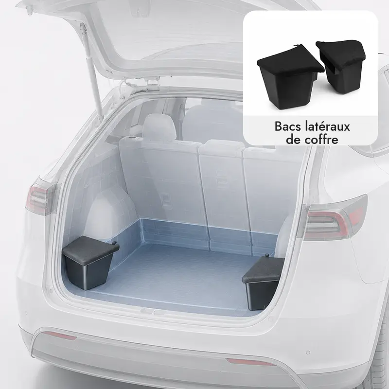 Tesline Bacs latéraux de coffre — Model Y Juniper · Model 3 Highland