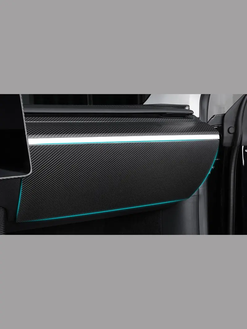 Tesline Bandeau de boîte à gants carbone – Model 3 Highland (2024+)